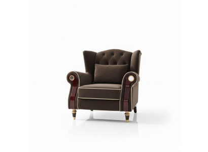 Szlachetny design Chesterfield Podkładka Fotel TV Siedziba Club Lounge Włókienniczy luksus