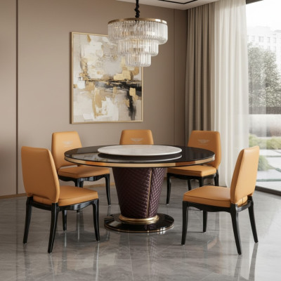 Projektant Krzesło Luksusowa Podkładka Fotel Krzesła 1x Fotel Living Dining Pokój