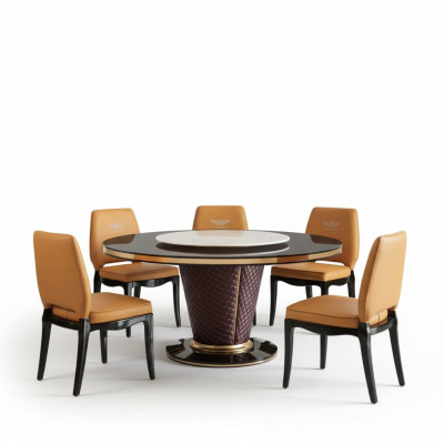 Projektant Krzesło Luksusowa Podkładka Fotel Krzesła 1x Fotel Living Dining Pokój