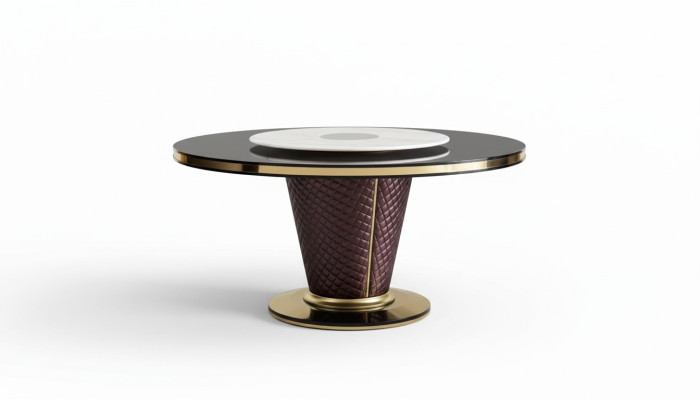 Stół obiadowy Okrągły stół jadalnia Salon Ustaw Drewno Design stoły