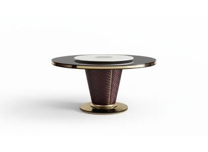 Stół obiadowy Okrągły stół jadalnia Salon Ustaw Drewno Design stoły
