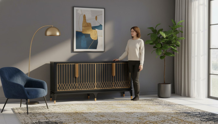 Kredens Design Kredens Drewno Szafa Komody Meble konsola Side