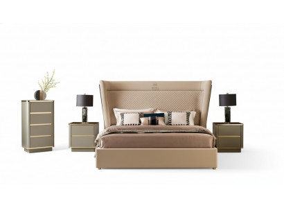 Sypialnia Hotelowe łóżka Double Łóżko Design Drewno Materiał łóżka 180x200cm