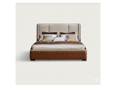 Design Skóra Łóżko Luksusowa Podkładka do łóżka Deco Double Modern Marriage 180x200