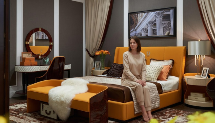 Luksusowe Sypialnia Meble Łóżko 2x Stolik nocny Zestaw łóżko Hotel Meble 3-częściowy. Zamieszkać