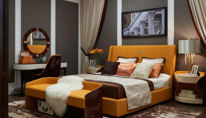 Luksusowe Sypialnia Meble Łóżko 2x Stolik nocny Zestaw łóżko Hotel Meble 3-częściowy. Zamieszkać