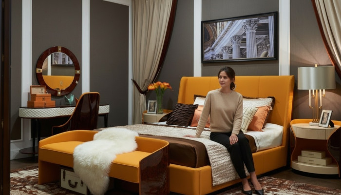 Siedziba Podkładka Ławka Podkładka Siedziba Stołek Ławka Skóra Drewno Styl Designerski Ottoman Nowy