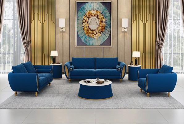Zestaw sofowy 3 2 1 miejsce do siedzenia Zestaw Design Sofa Podkładka Couchen Couch Modern Ustawić