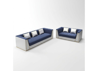 Zestaw sofowy 3 2 miejsce do siedzenia Sofa Sofa Podkładka Ustaw Couch Set Material Włókienniczy