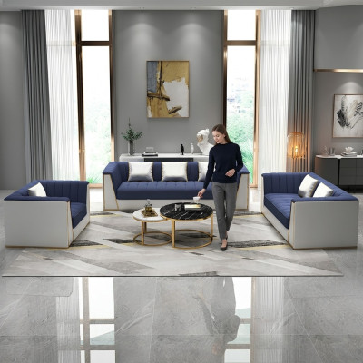 Zestaw sofowy 3 2 1 miejsce do siedzenia Zestaw Design Sofy Podkładka Kanapy Włókienniczy Relaks