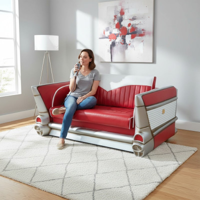 Sofa Kanapa Diner Cadillac USA Dekoracja Sofa Samochodowa Podkładka Sofy Kanapy Samochód Ameryka
