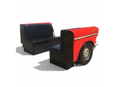 Podwójna Sofa Samochodowa Sofa Jadalnia Kanapa Meble Samochodowe USA Wyposażenie Dekoracja Model Skóra