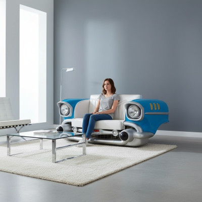 Sofa samochodowa Sofa Kanapa Diner Cadillac USA Dekoracja Ameryka Styl Meble Kanapy Sofy