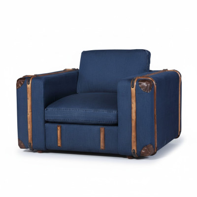 Design Fotel Walizka Włókienniczy Kanapa Podkładka Sofy Jednoosobowe do salonu Meble retro