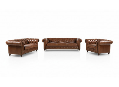Zestaw sofowy 3+2+1 miejsce do siedzenia Zestaw Sofa Podkładka Kanapa Skóra Relaks Zestaw do salonu