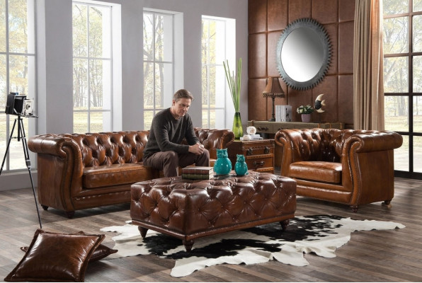 Zestaw sofowy Couch Podkładka Classic 3+1 miejsce do siedzenia Set Design Sofy Podkładka Skóra Nowość