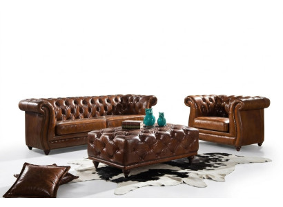 Zestaw sofowy Couch Podkładka Classic 3+1 miejsce do siedzenia Set Design Sofy Podkładka Skóra Nowość
