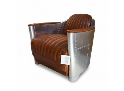 Sofa skórzana sofa kanapa podkładka sofy jednoosobowe kanapy samolot aviator aluminium