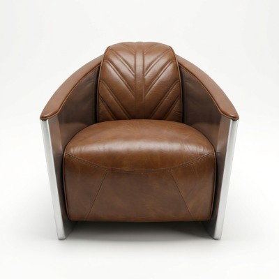 Skórzany Fotel Airplane Aviator Fotel LoungeFotel CocktailFotel vintage
