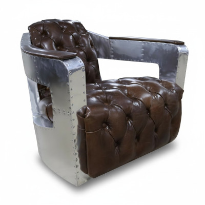 Piękne policzki do uszu w stylu vintage Chesterfield Fotel ClubFotel samolot