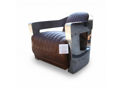 Aviator Meble Luksusowa Vintage Retro Shabby Skórzana Krzesło Designerska Sofa Fotel