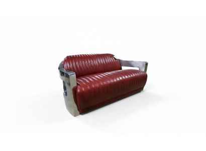 Sofa Vintage 2 miejsce do siedzenia Sofa skórzana Retro Meble Sofa Kanapa Podkładka Dwumiejscowa Nowa