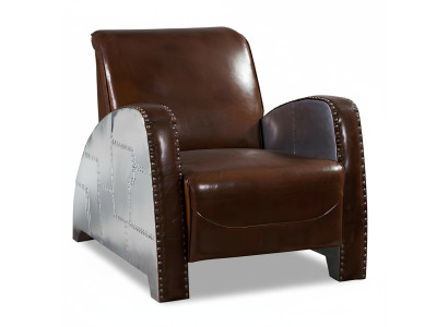 CocktailFotel Skóra Vintage LeatherFotel Fotel Aviator Lounge Club Meble Sofa