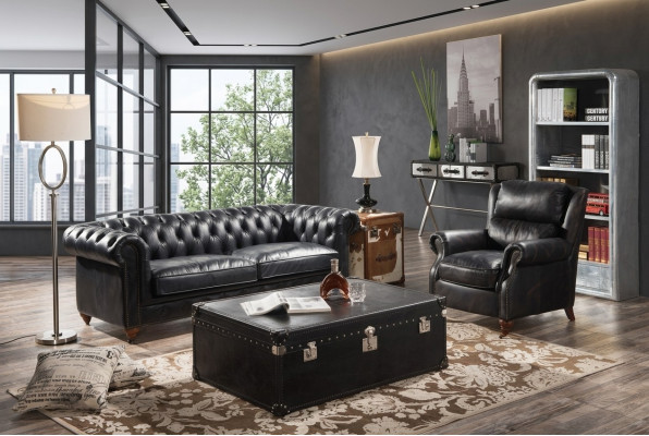 Klasyczna Sofa Chesterfield Couch Podkładka Ustawić Couches Sofy Design