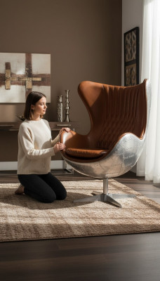 Krzesło do jadalni Buro Fotel CocktailFotel Lounge Fotel ClubFotel Skóra