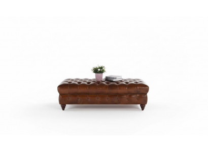Vintage Chesterfield Zestaw sofowy Podkładka Kanapa Sofa Skóra 3+1 miejsce do siedzenia Zestaw 2szt.