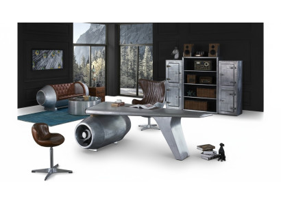 Skrzydło samolotu Biurko Biurko Tabela Aviator Design Luxury Meble