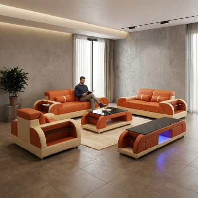 Zestaw sofowy 3 2 1 miejsce do siedzenia Zestaw Design Sofa Kanapy Podkładka Kanapa Modern Luxury New
