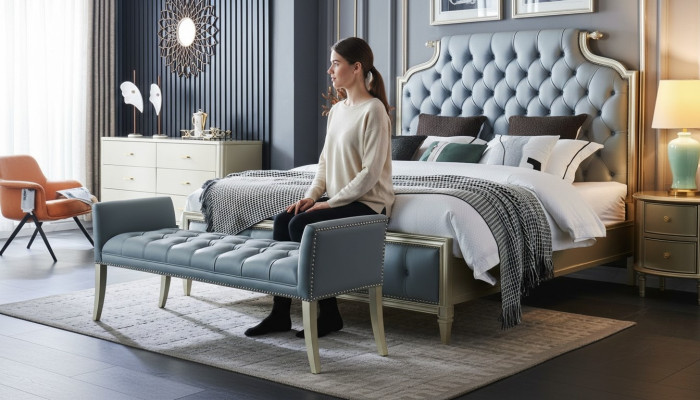wysokiej jakości designerskie łóżko w stylu Chesterfield dla Twojej Sypialni