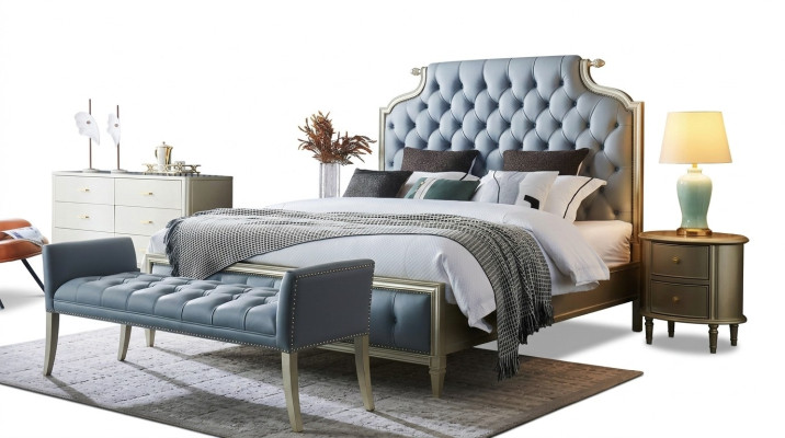 wysokiej jakości designerskie łóżko w stylu Chesterfield dla Twojej Sypialni