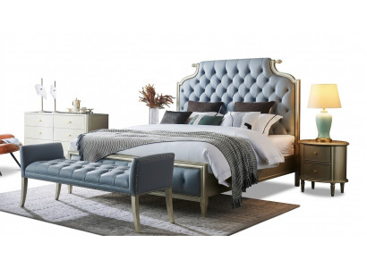wysokiej jakości designerskie łóżko w stylu Chesterfield dla Twojej Sypialni