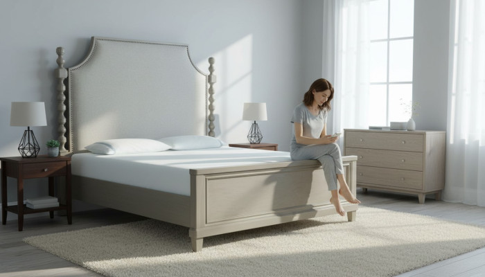 Łóżko Design Luksusowe podwójne łóżko hotelowe Sleep Pokój Drewno Nowy Country House Barokowy Nowe