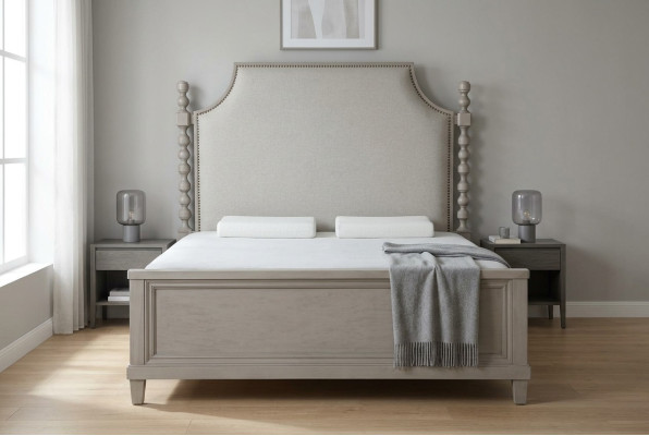 Łóżko Design Luksusowe podwójne łóżko hotelowe Sleep Pokój Drewno Nowy Country House Barokowy Nowe