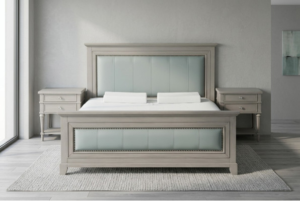 Łóżko Designer Luksusowe łóżko hotelowe 180x200cm Sleep Pokój Drewno Podwójne łóżko Baroque