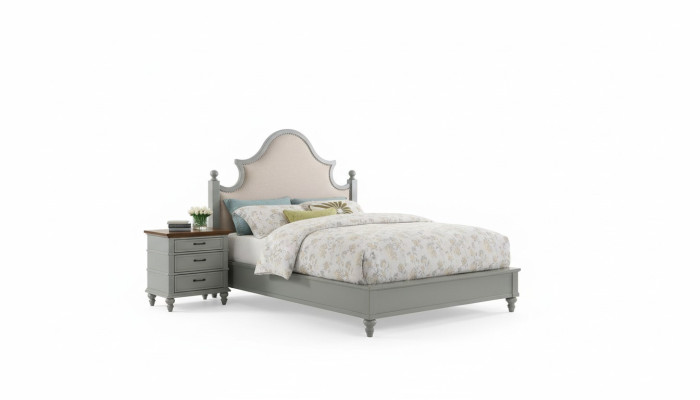 Design Luxury Sypialnia Zestaw Łóżko 2x Szafki nocne Kredens Ustawić łóżko Hotelowe