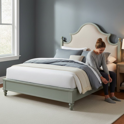 Luksusowa Sypialnia Łóżko Podkładka Design 180x200cm Dwuosobowe łóżka hotelowe Włókienniczy Nowość