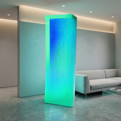 Słup wodny 60x200cm słupy ścienne wodne Ściana LED