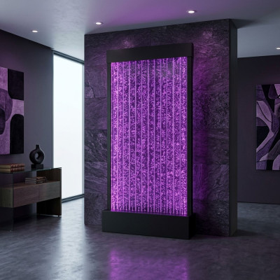 Przegroda Półka Szafa ściana wodna słup Ściana Waterwall LED 120x200