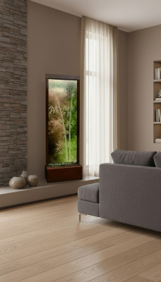 ścienny panel wodny LED ściana wodna bańki wodne Ściana