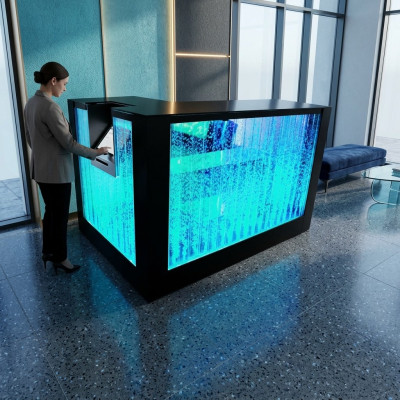Tabela Water Bar Ściana Lada Barowa Podświetlany Stół Barowy Lada Barowa Led