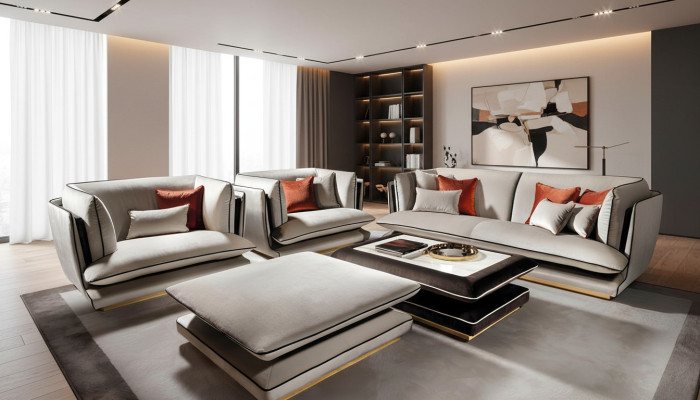 Zestaw sofowy 311 miejsce do siedzenia Stołek Zestaw Meble Sofa Podkładka Grupa Couch arredoclassic