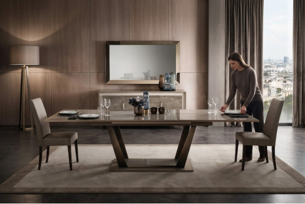 Stół obiadowy Tabela jadalnia salon Ustaw Drewno Design stoły 200x102/294cm