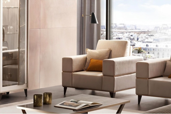 Fotel Relaks Skóra Lounge Club Podkładka Couch Luksusowa Sofa Meble arredoclassic