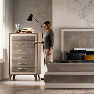 Kredens Wysoka Szafa Boczna Niska Szafka Komody Designer Edel Drewno Luxury Szafki