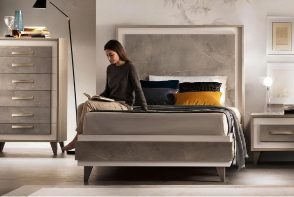 Łóżko tapicerowane łóżka Łóżko Podkładka Drewno Designer Hotel Design arredoclassic 120 cm