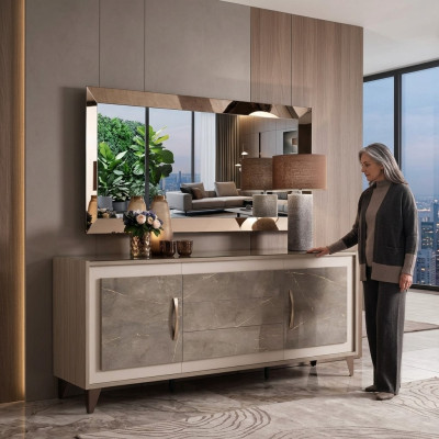 arredoclassic Kredens Kredens Side Deska niska Szafa Wohn Pokój Półka Luxury